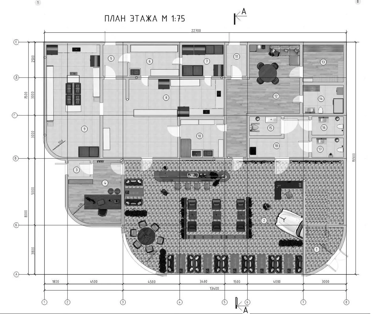 Кафе Дайнер - дизайн-проект