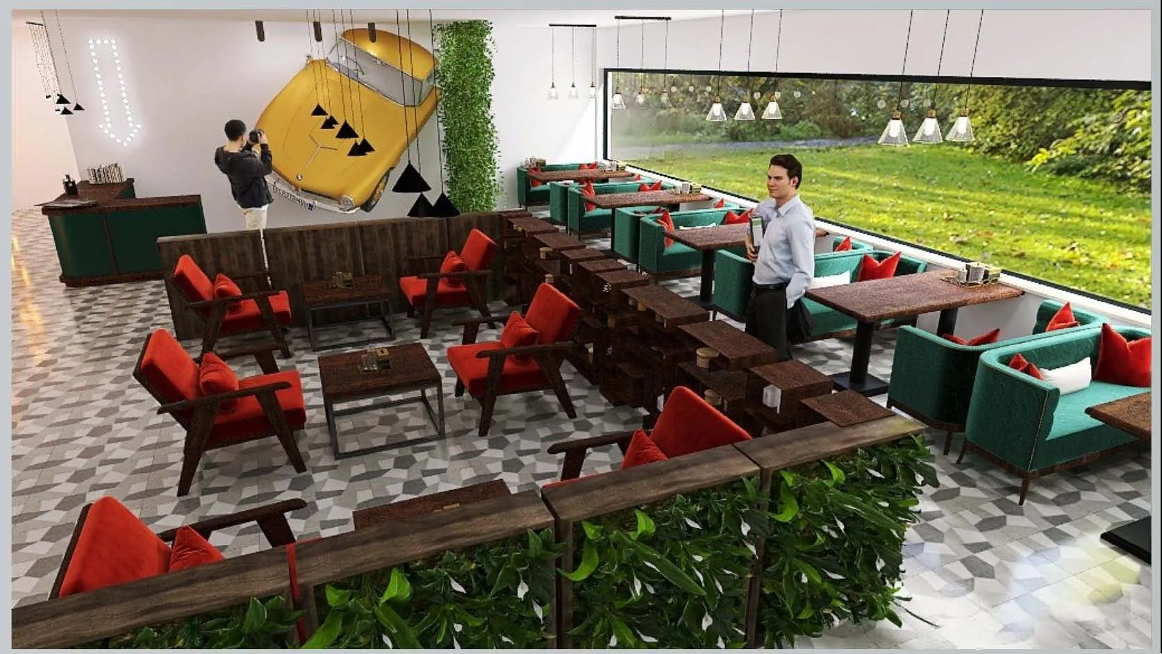 Кафе Дайнер - дизайн-проект