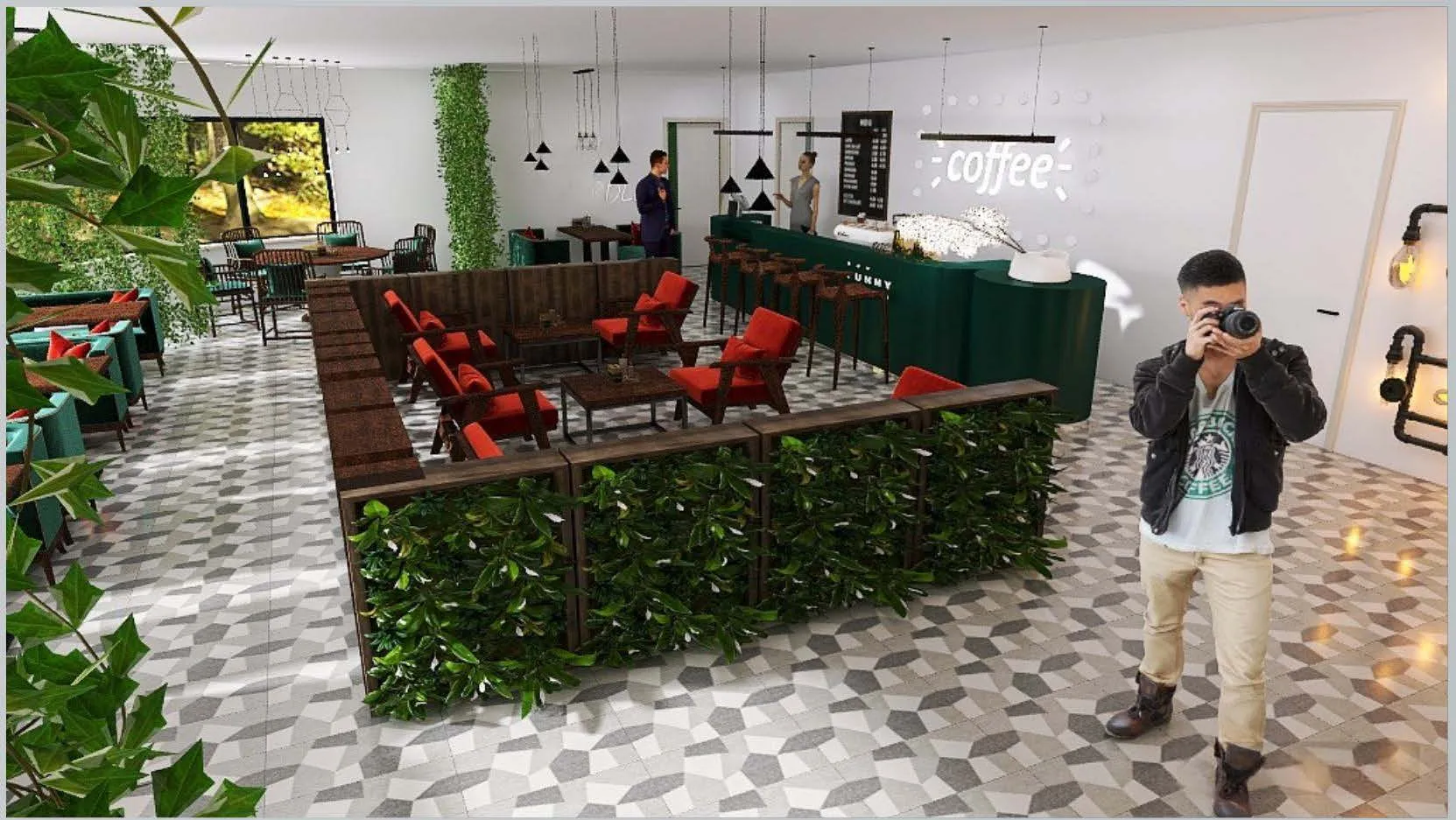 Кафе Дайнер - дизайн-проект