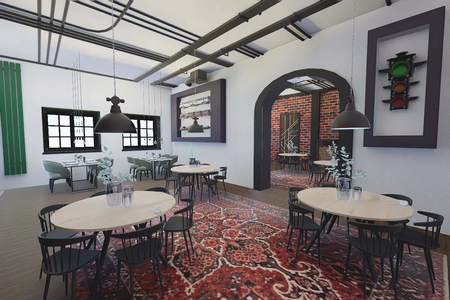 Кафе-музей железной дороги - дизайн-проект